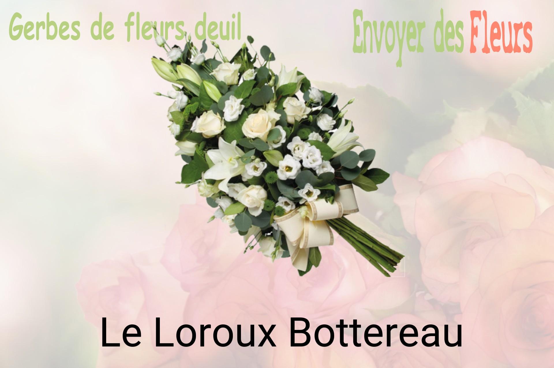 Gerbe de fleurs de deuil livrée à Le Loroux-Bottereau